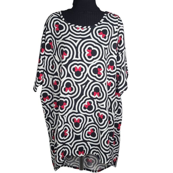 LuLaRoe Minnie Mouse Irma XL Top - Picture 1 of 10